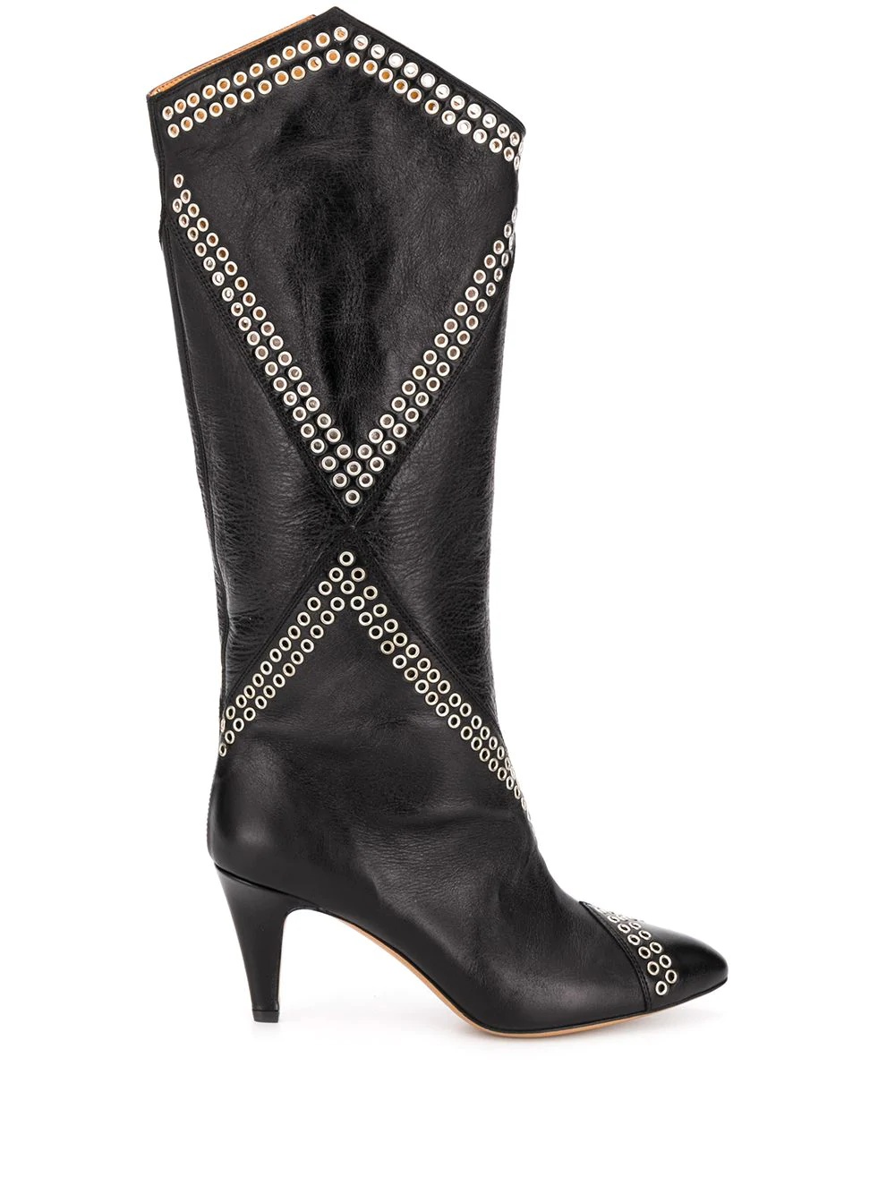 Lahia eyelet embellished calf-height boots - 1