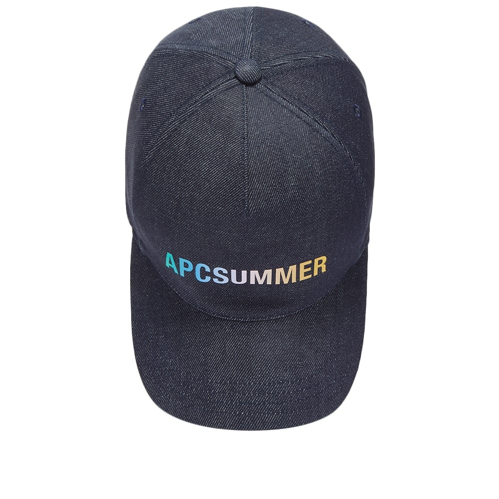 A.P.C Summer Logo Denim Cap - 2