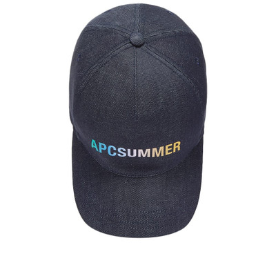 A.P.C. A.P.C Summer Logo Denim Cap outlook