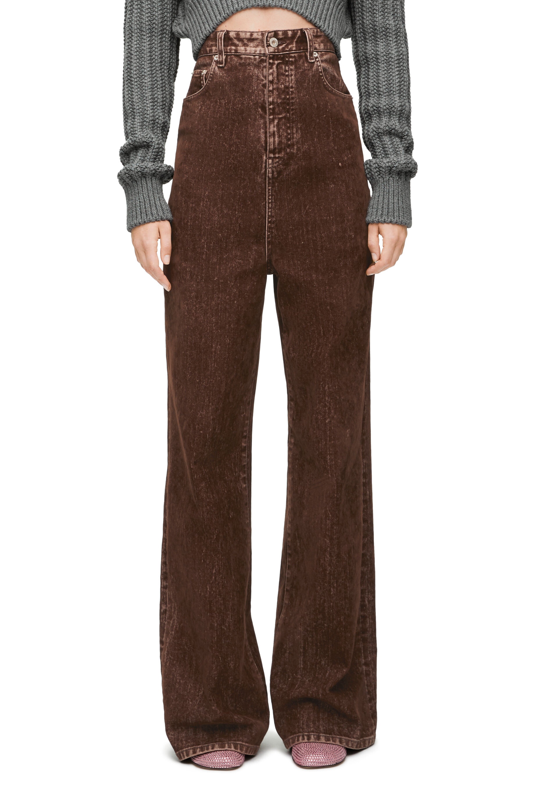 High waisted jeans in denim - 3