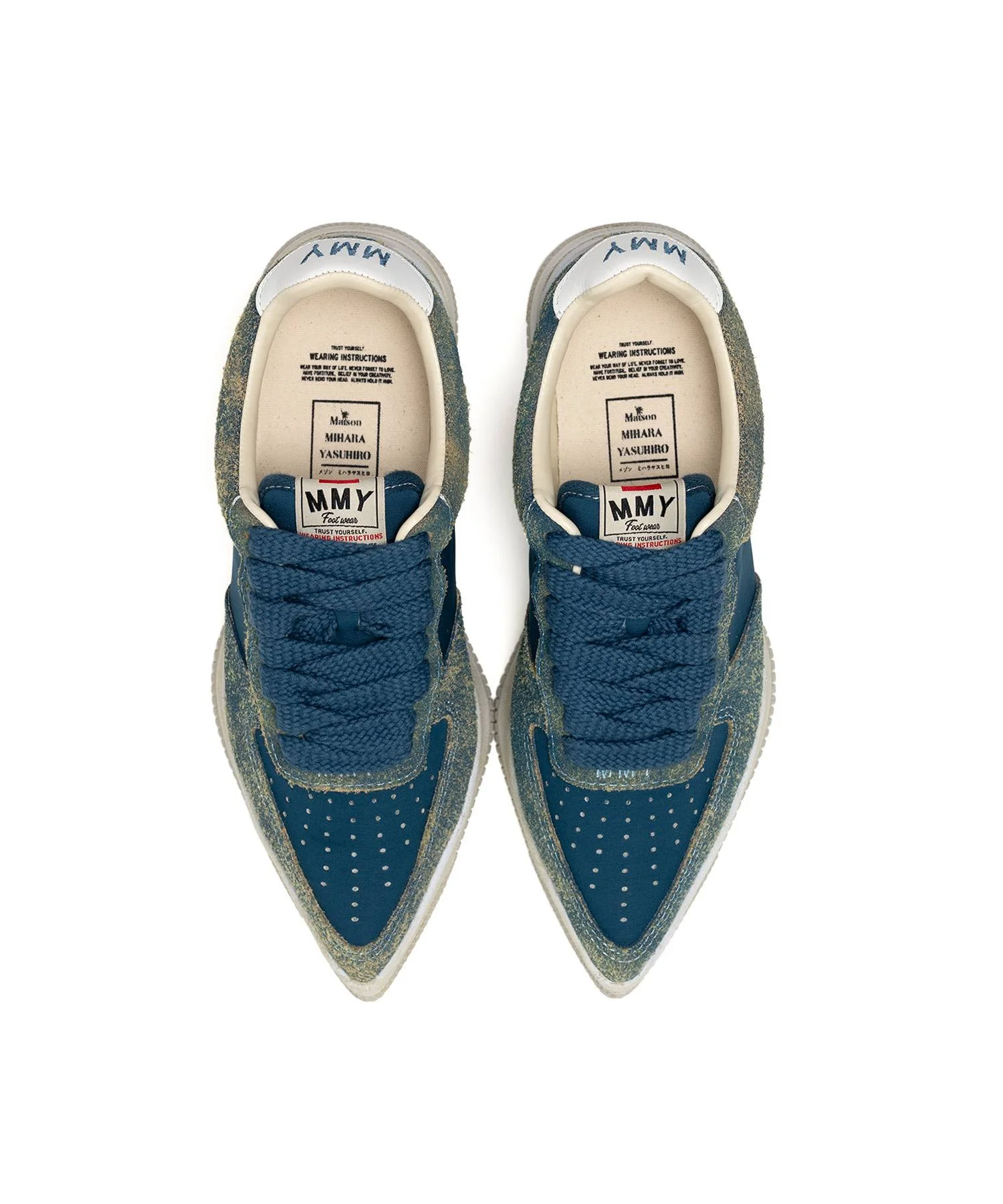 "ROSY" OG Sole Mix Material Low-top Sneaker - 1