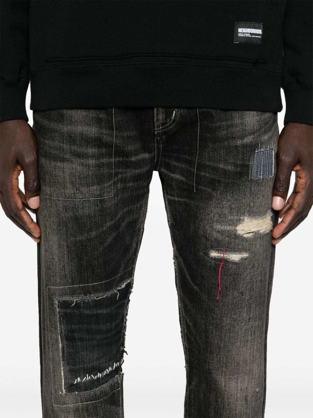 distressed jeans - 5