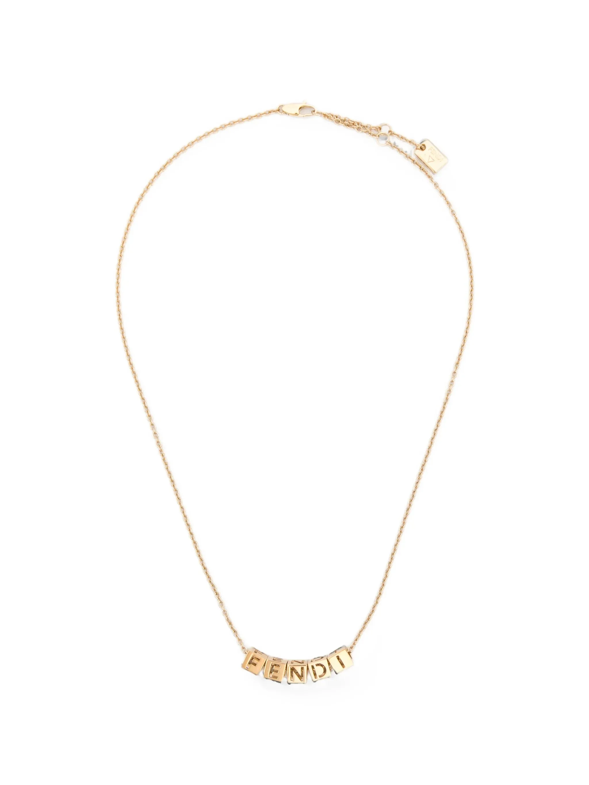 Fendi Logo-dice Pendant Necklace - 1