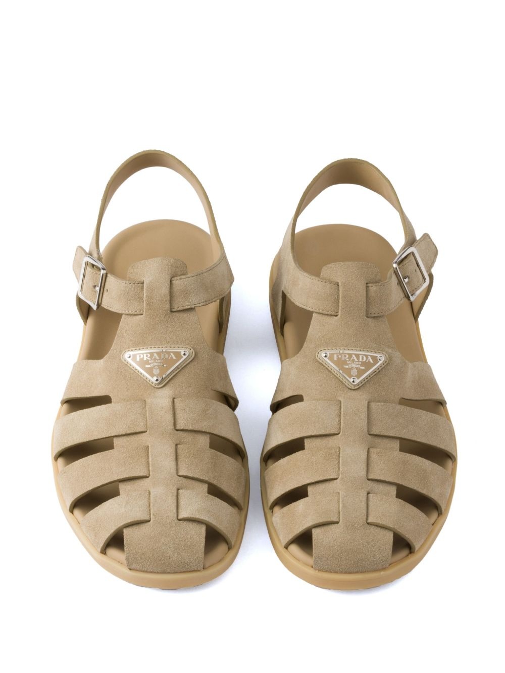 サンダル PRADA 2X3119_054_F0F24 SUEDE FISHERMAN SANDALS 2COLORS Black Rubber fisherman sandals | PRADA