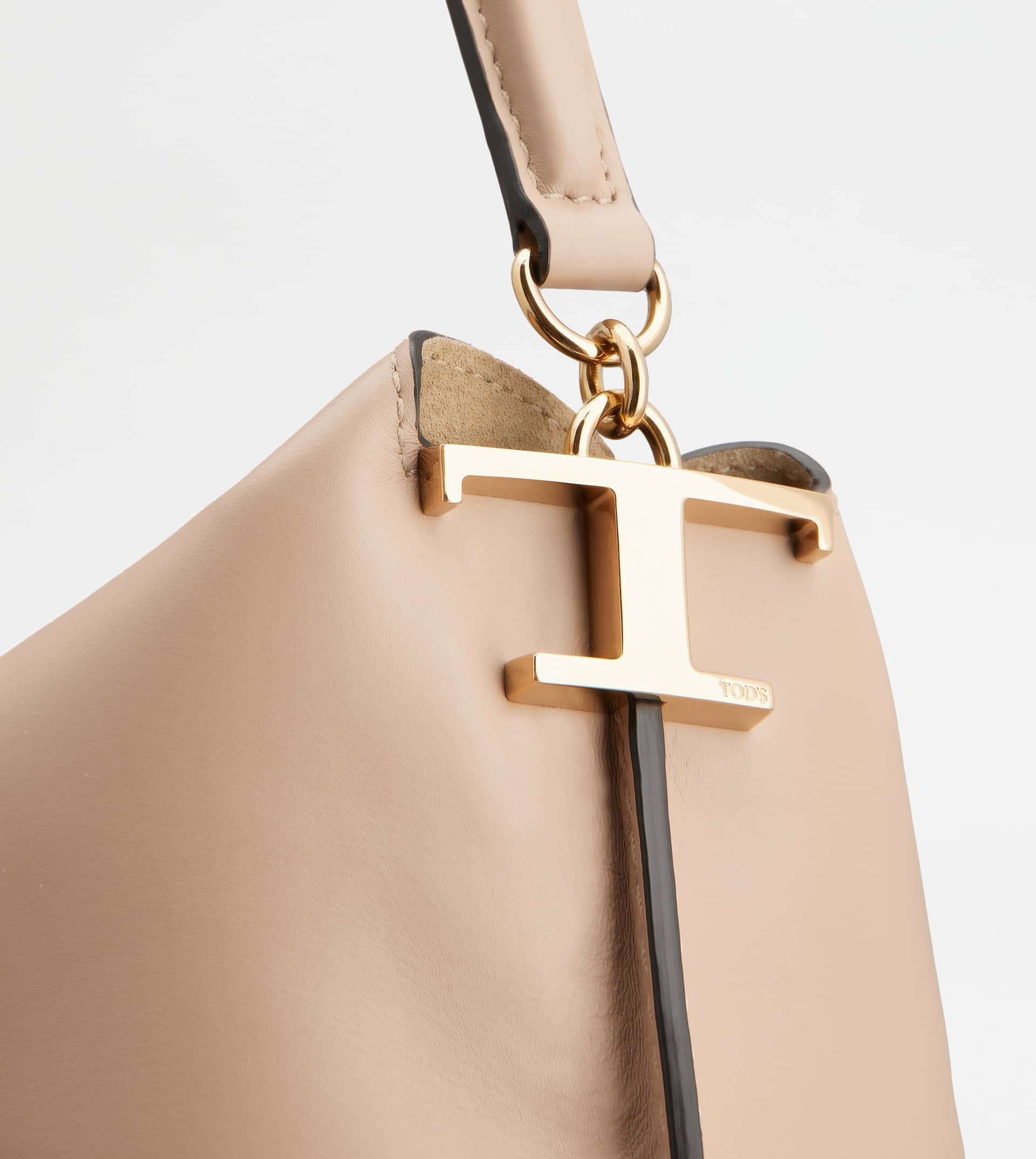 HOBO BAG TOD'S T CASE IN LEATHER LARGE - PINK - 6