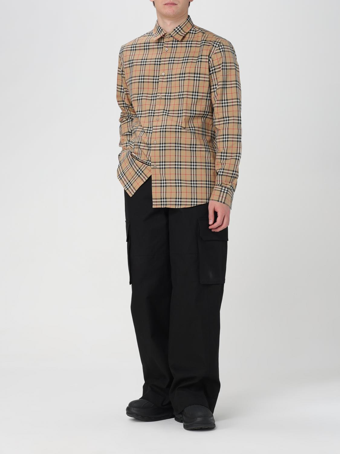 Burberry Men Embroidered Poplin Shirt - 2