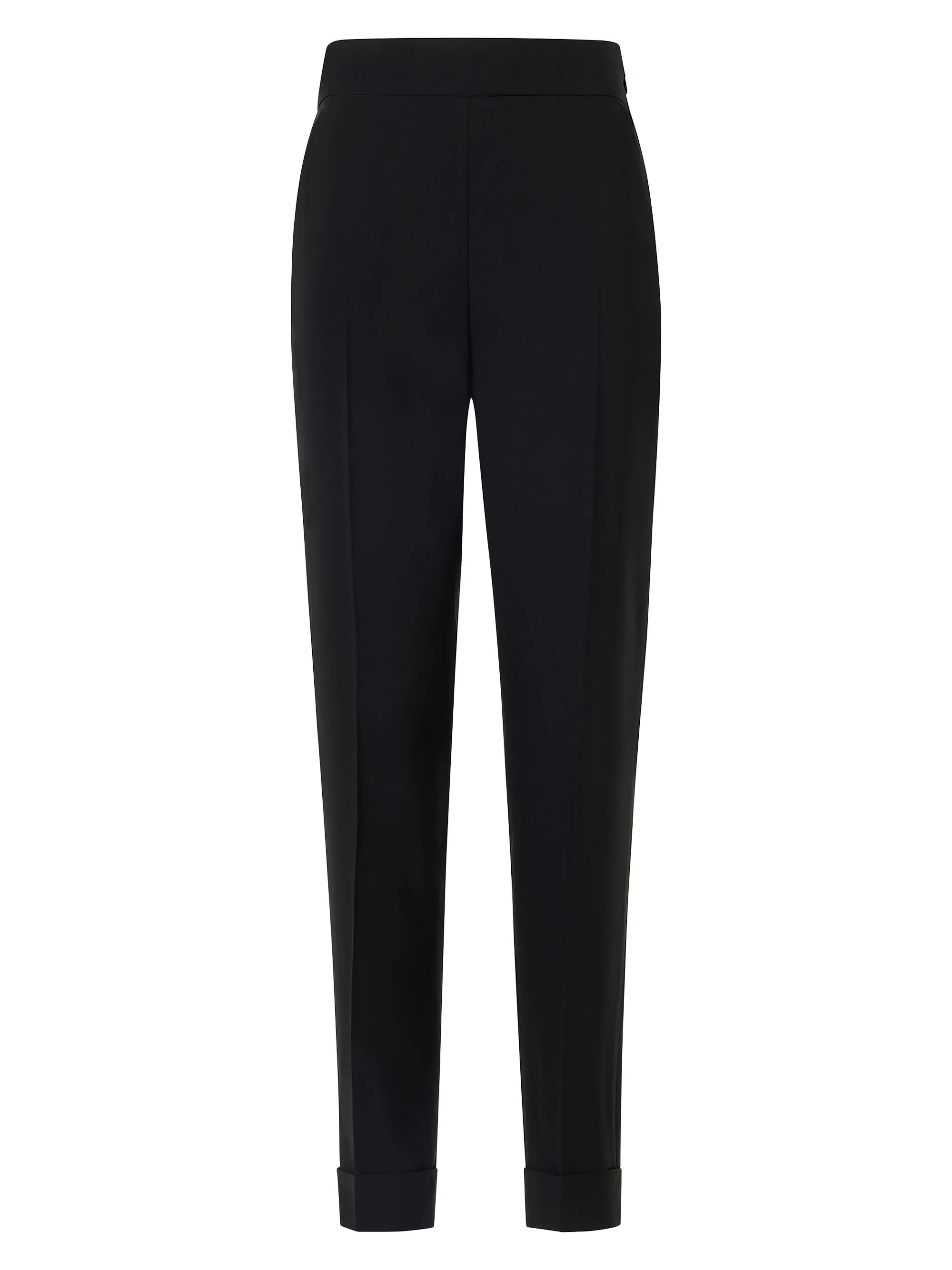 Women's Chris Wool-Blend Tapered Pants - Black - 1