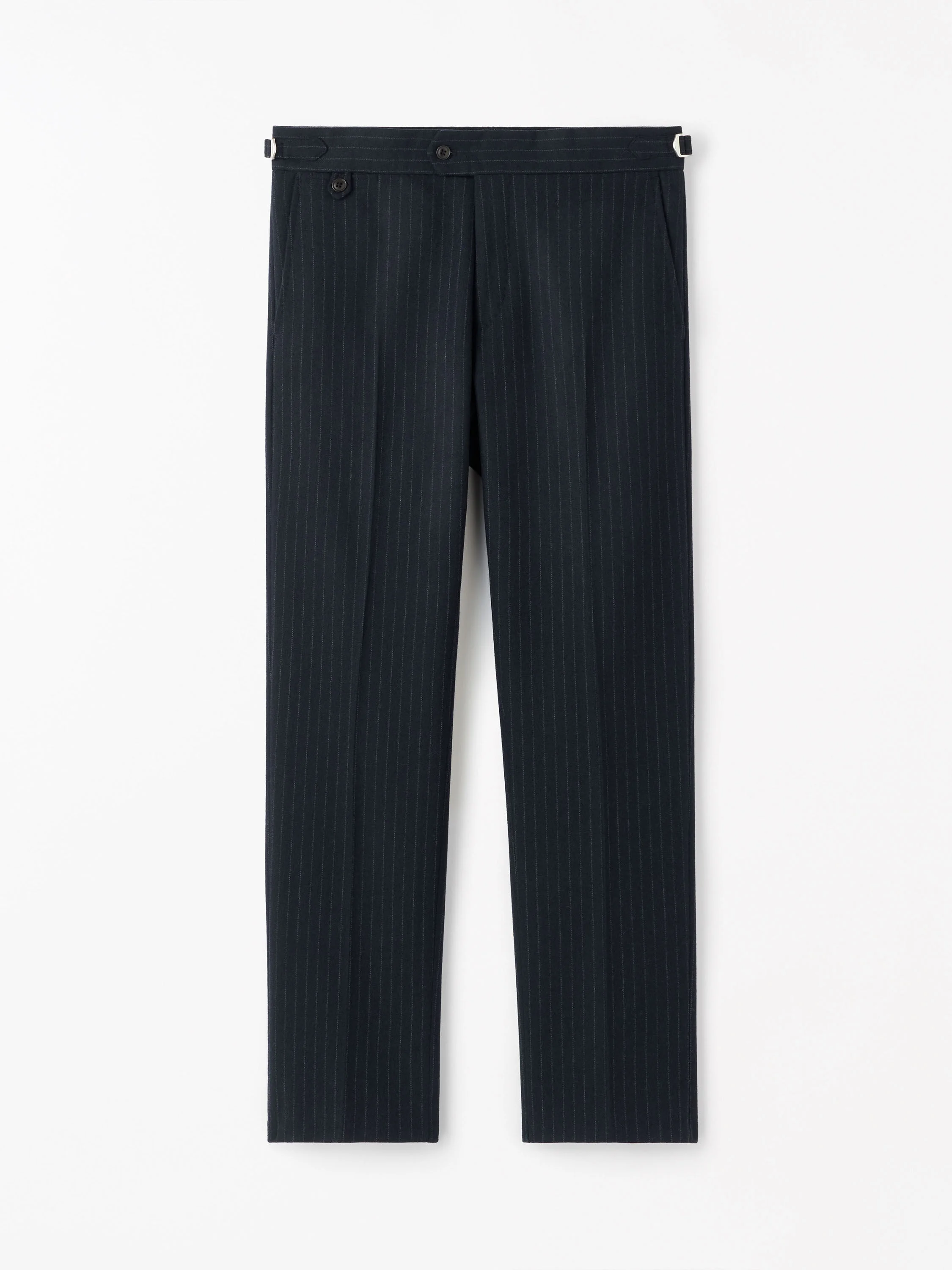 Tense A Pinstripe Wool Trousers - 1