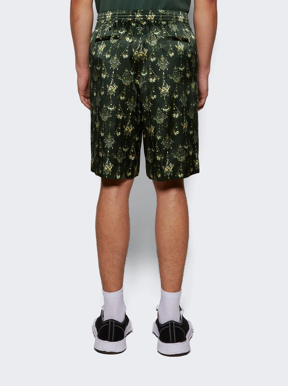 Tailored Jogger Shorts Dark Green - 4