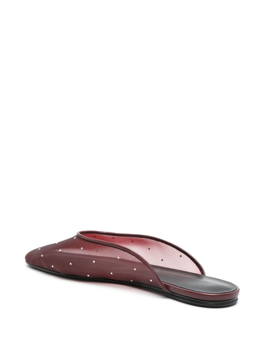 crystal-embellished mesh mules - 3