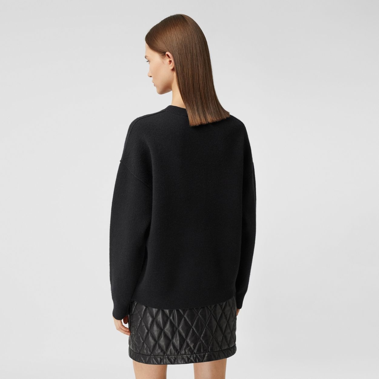 Monogram Motif Cashmere Blend Sweater - 4