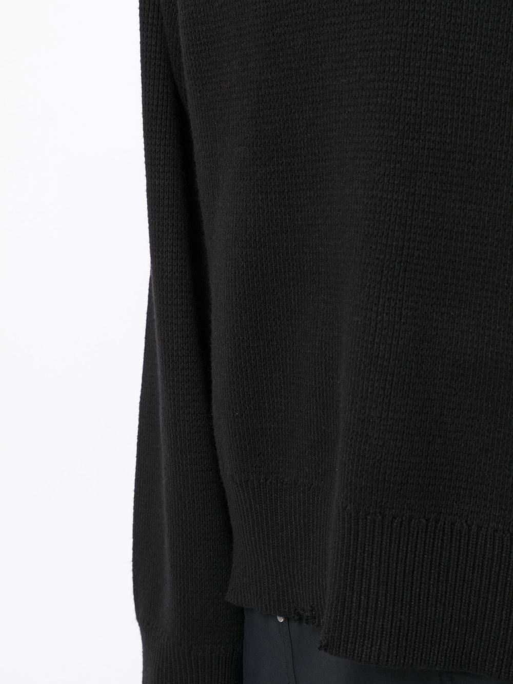 layered distressed-finish jumper - 5