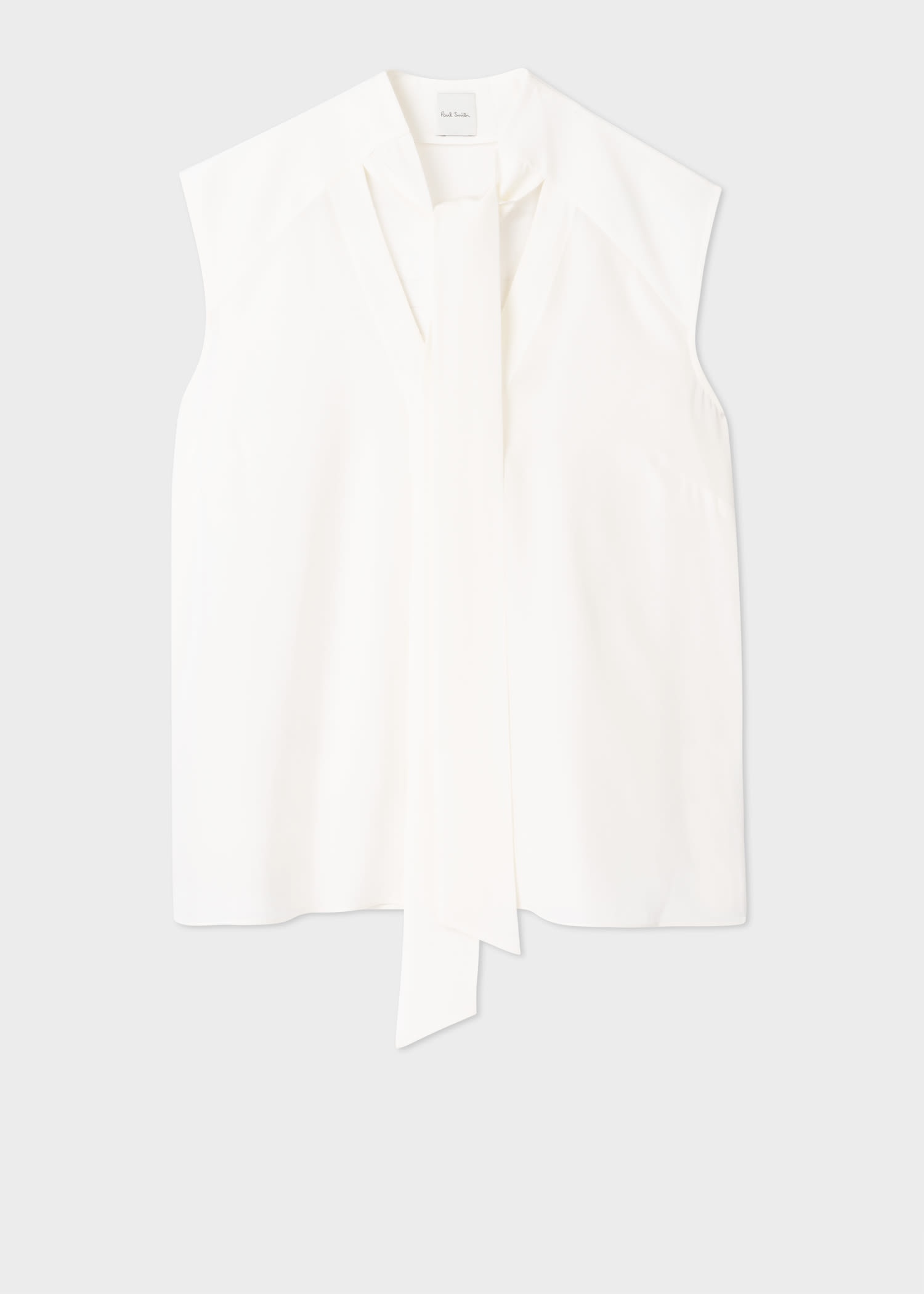 Ivory Tie Neck Blouse - 1