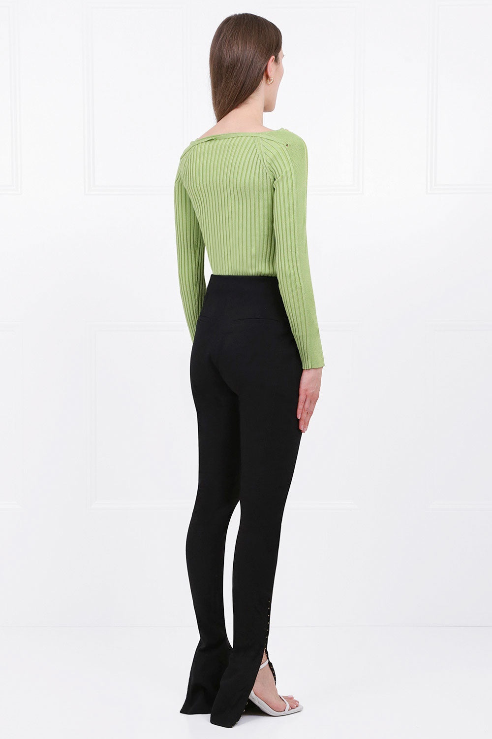 LA MAILLE ORO KNIT TOP | APPLE GREEN - 5