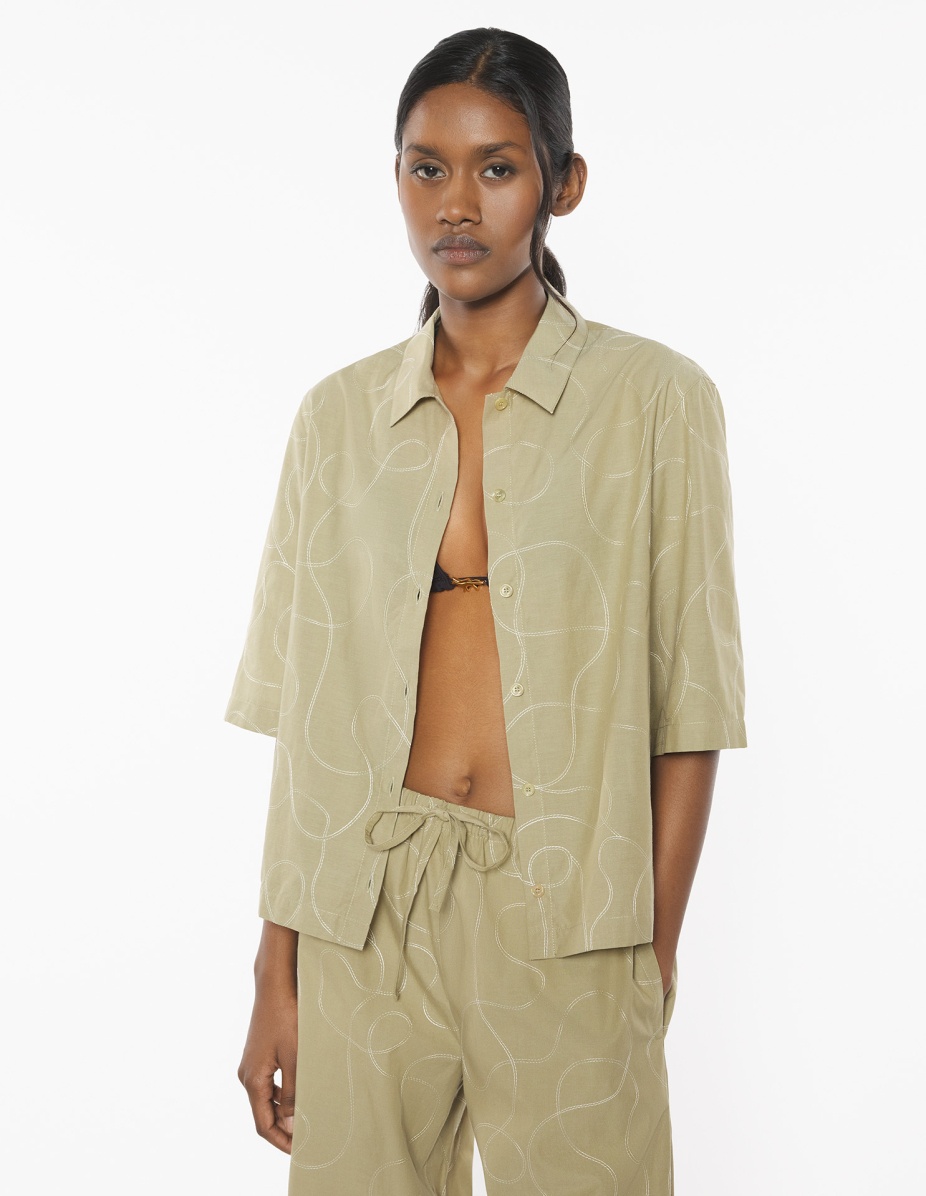 DESA DESIGN EMBROIDERED BOXY SHIRT - 3