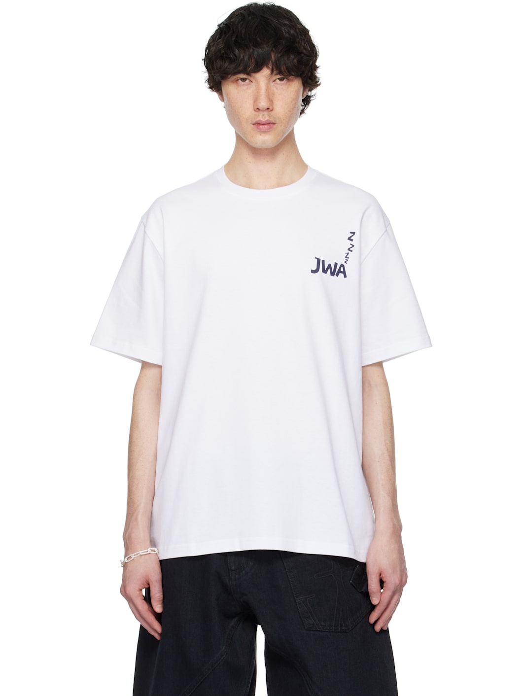 White 'JWA' Back Print T-shirt - 1
