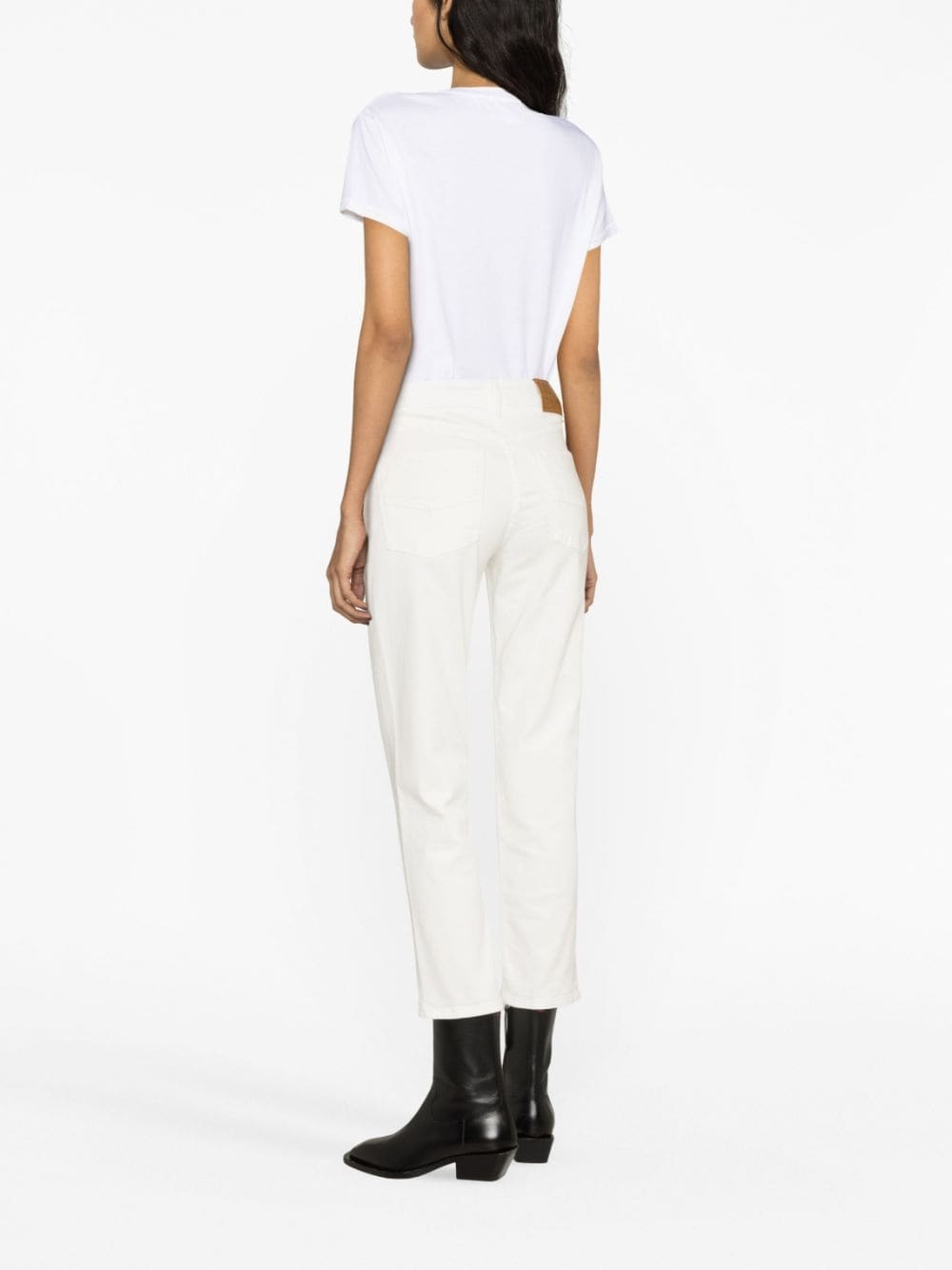 high-waist cropped jeans - 4
