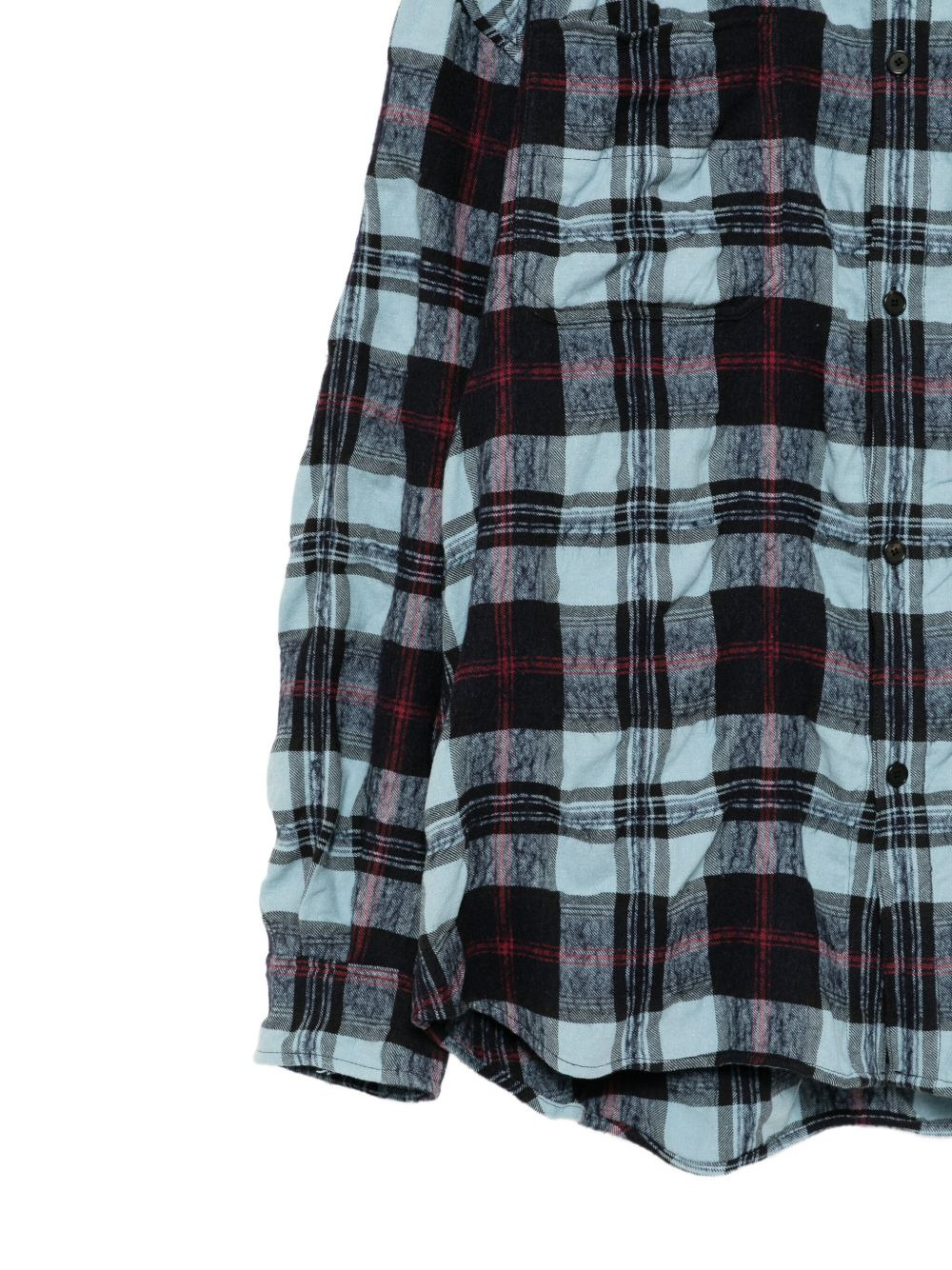 check-printed shirt - 3