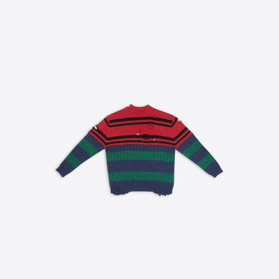 BALENCIAGA Men's Patched Sweater in Multicolored outlook