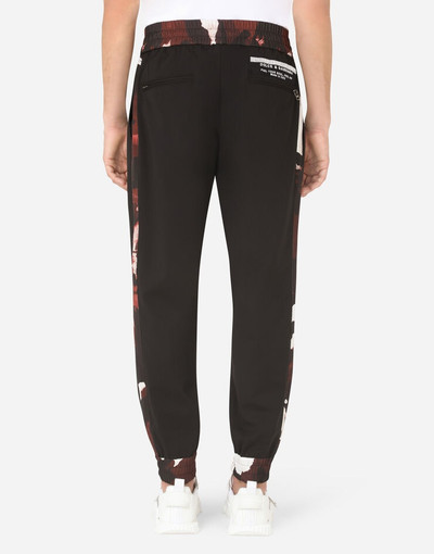 Dolce & Gabbana Wool jogging pants with camouflage-print details outlook