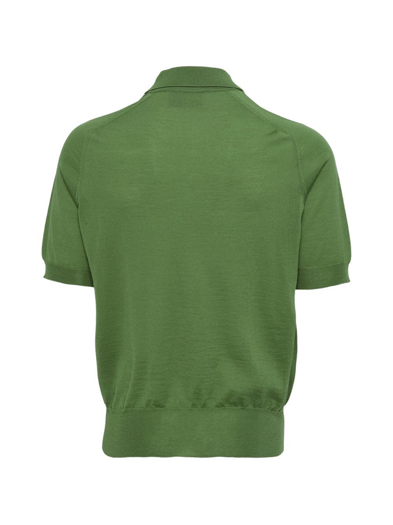 AMI Paris logo-embroidered polo shirt outlook