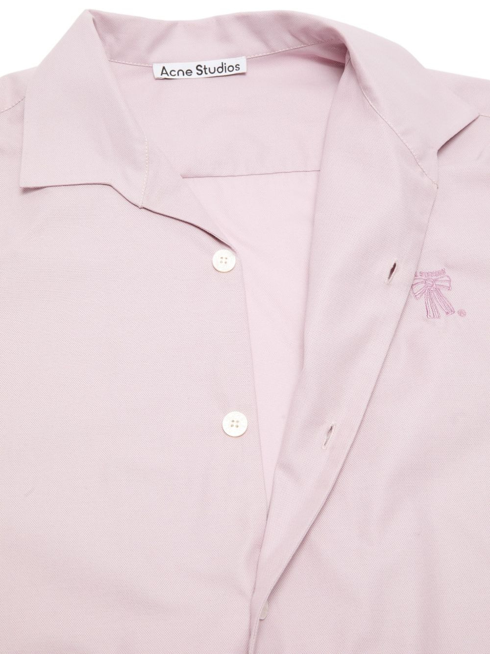 embroidered-bow shirt - 4