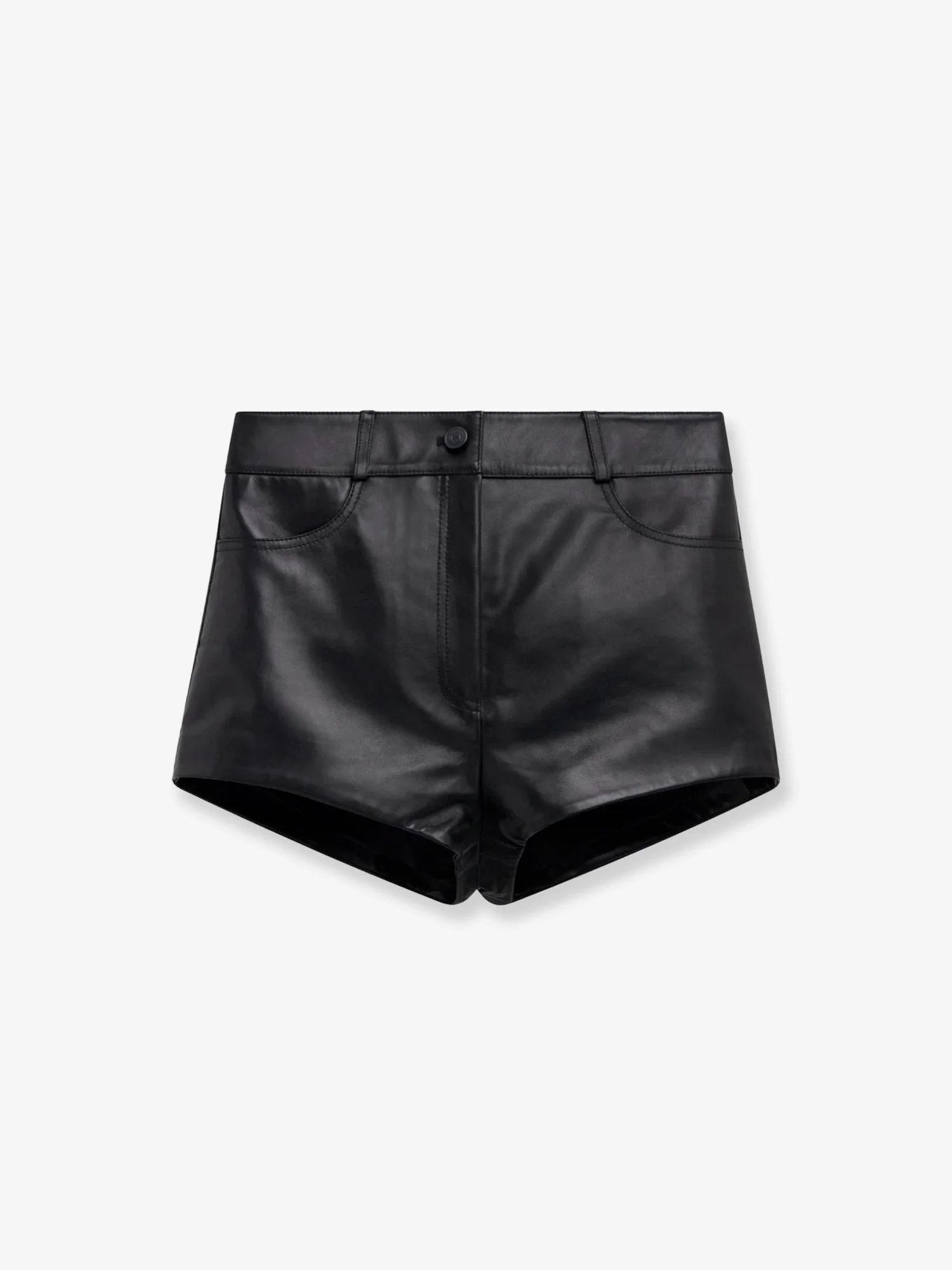 The Frankie Shop Loen Leather Shorts - 1