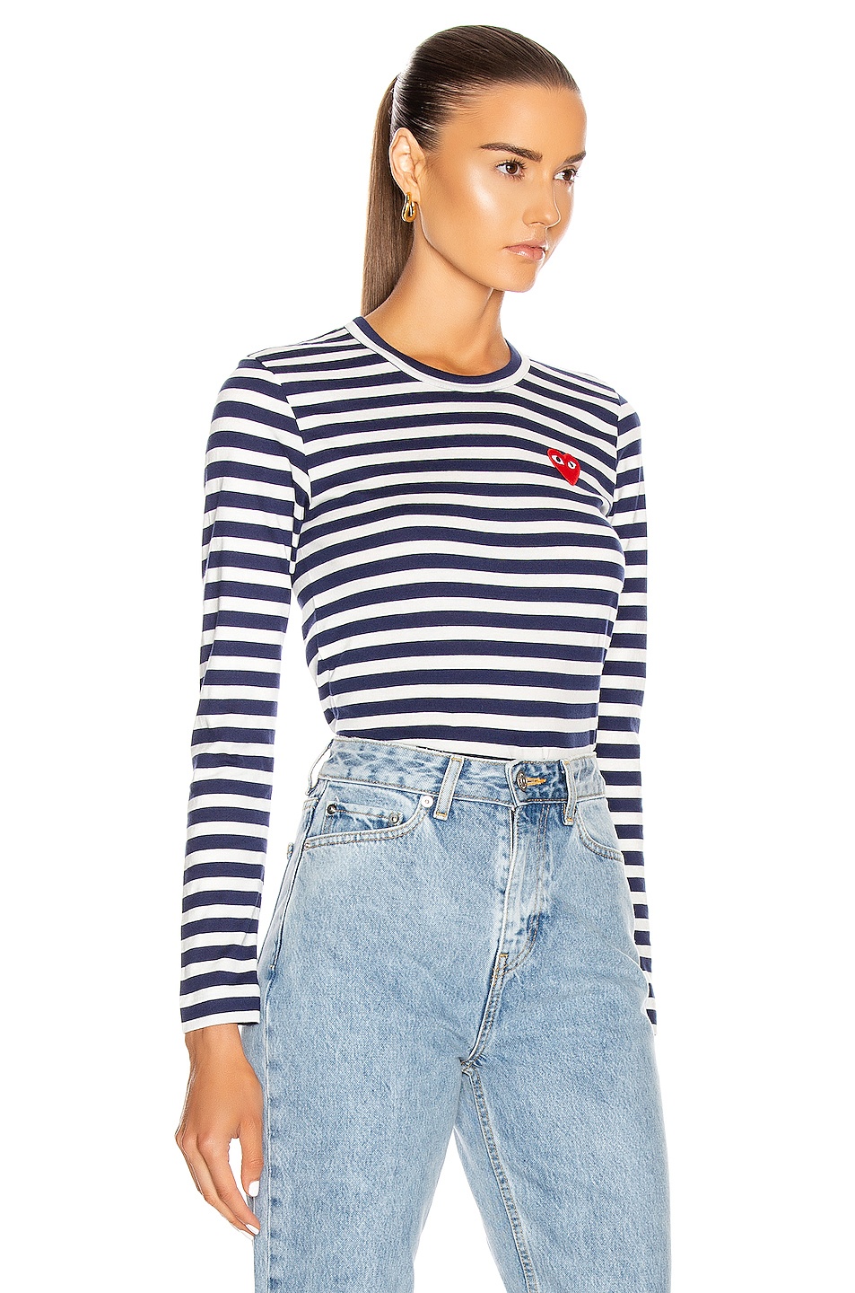 Stripe Red Heart Tee - 2