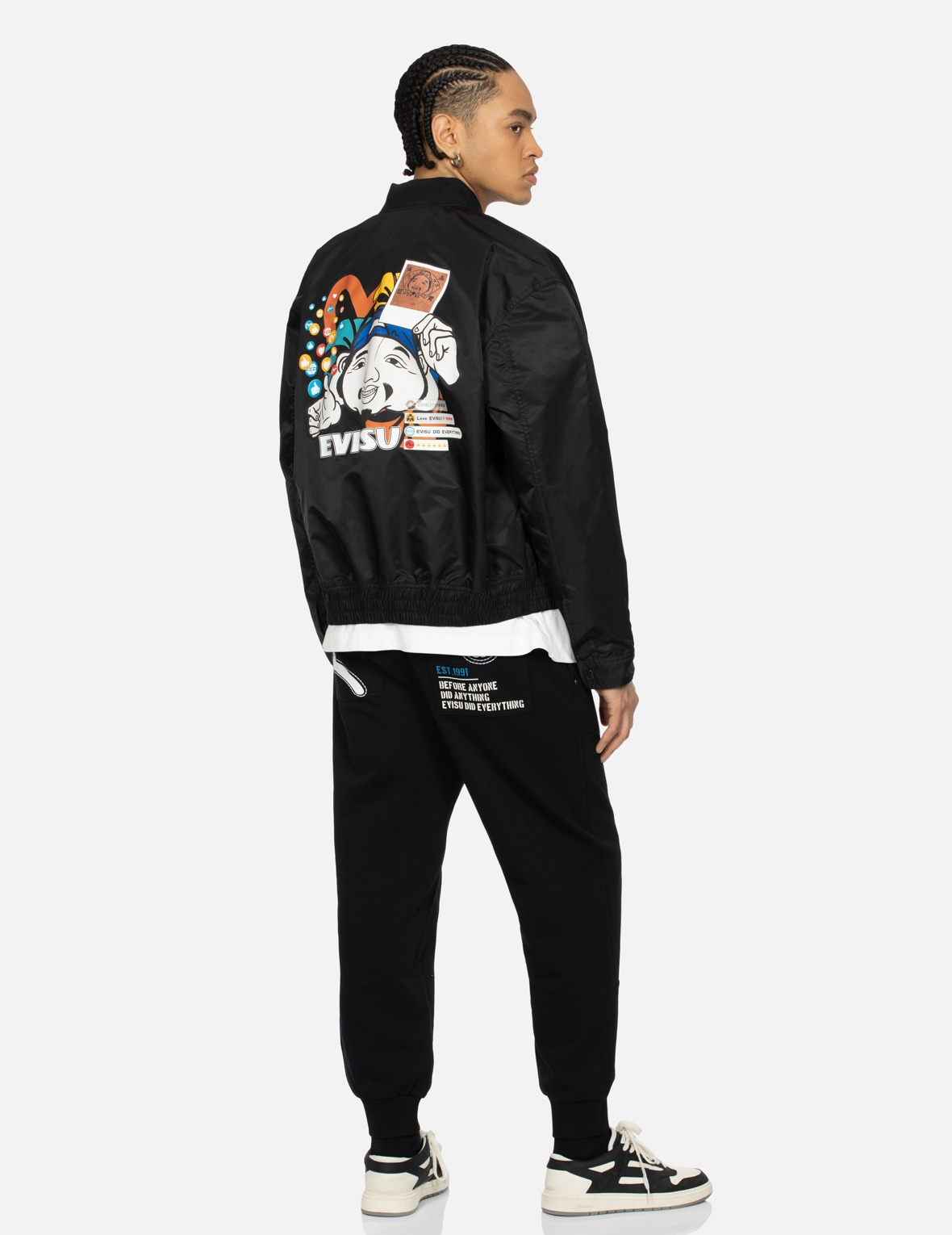 GODHEAD WITH SOCIAL MEDIA INSPIRED PRINT RELAX FIT JACKET - 3