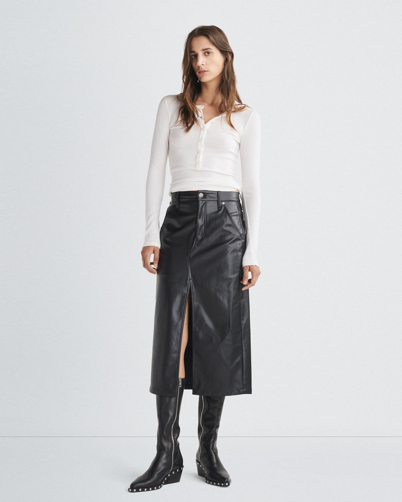 Sid Faux Leather Skirt
Midi 3