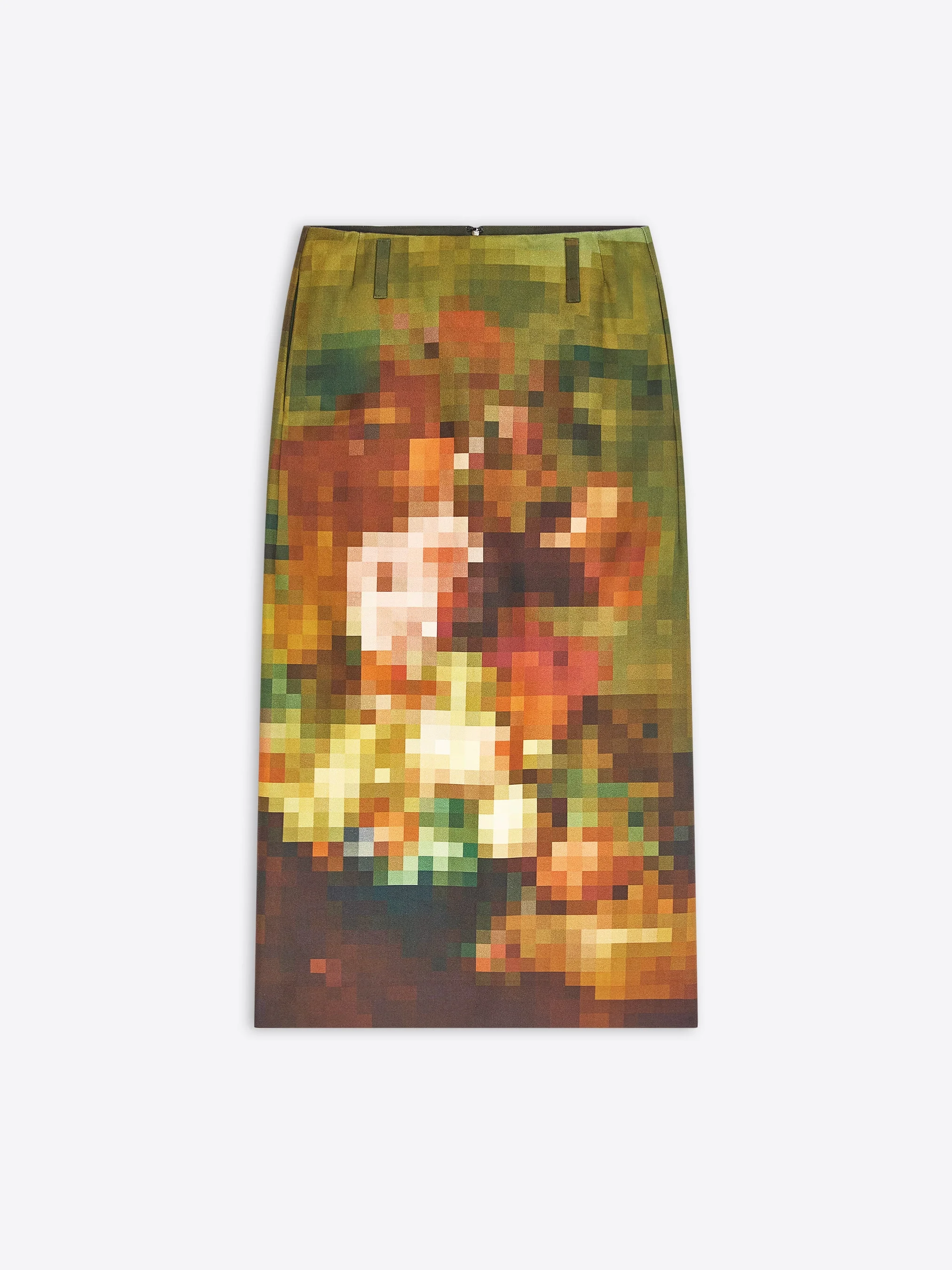 LONG PRINTED SKIRT - 1