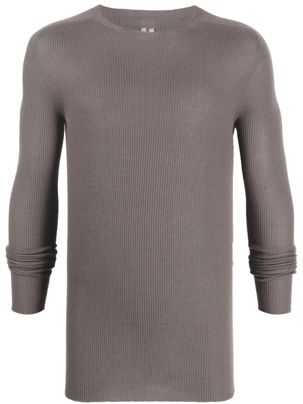 ribbed cashmere sweater - 1