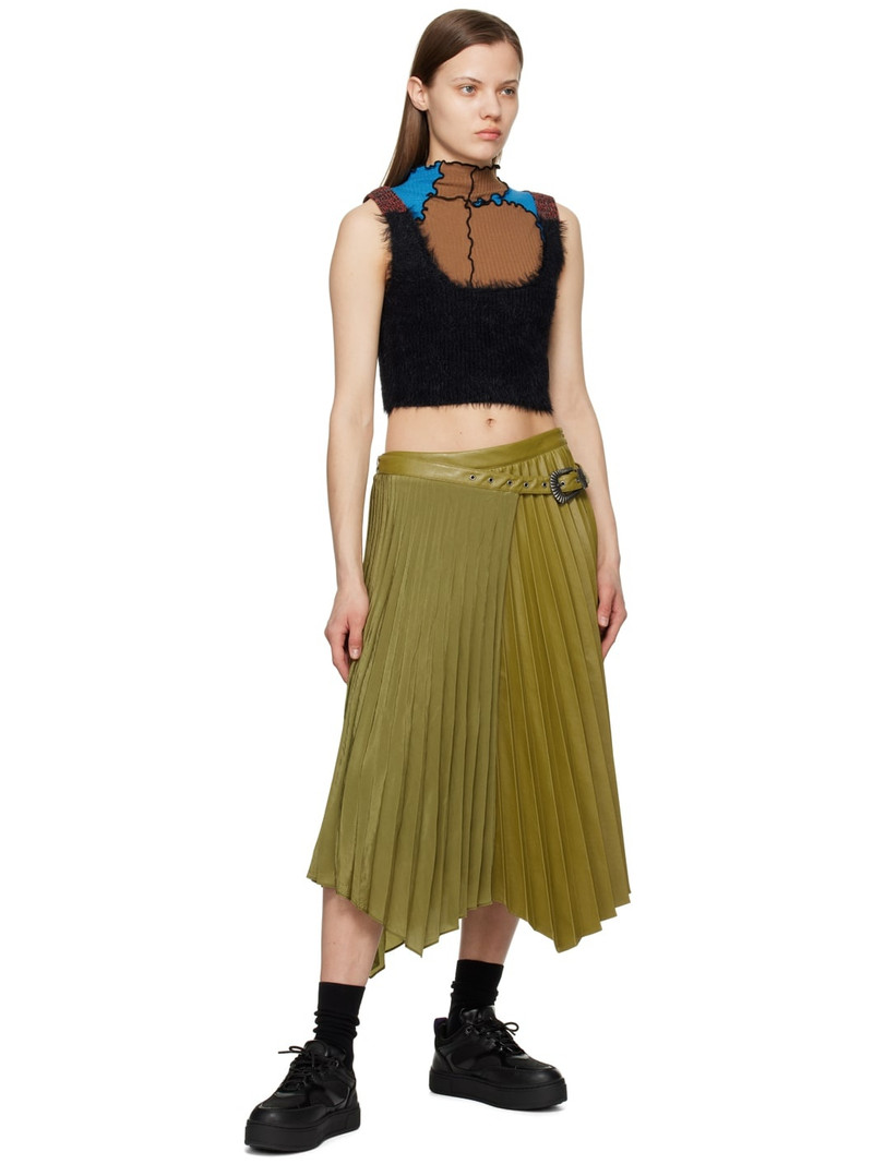 Andersson Bell Nicola pleated 비대칭 midi 스커트 outlook
