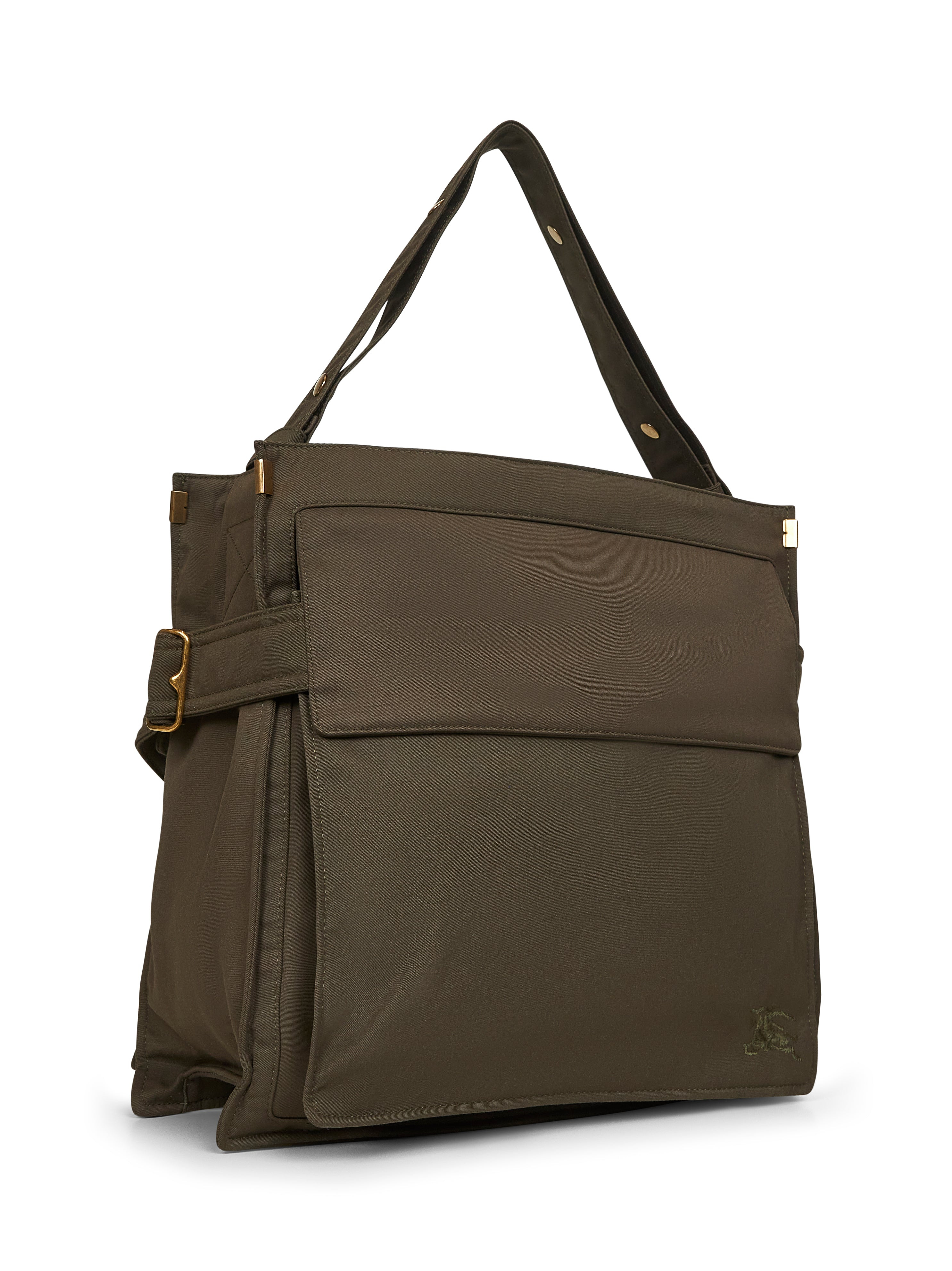 Burberry Men Green Medium Trench Tote Crossbody Bag - 2
