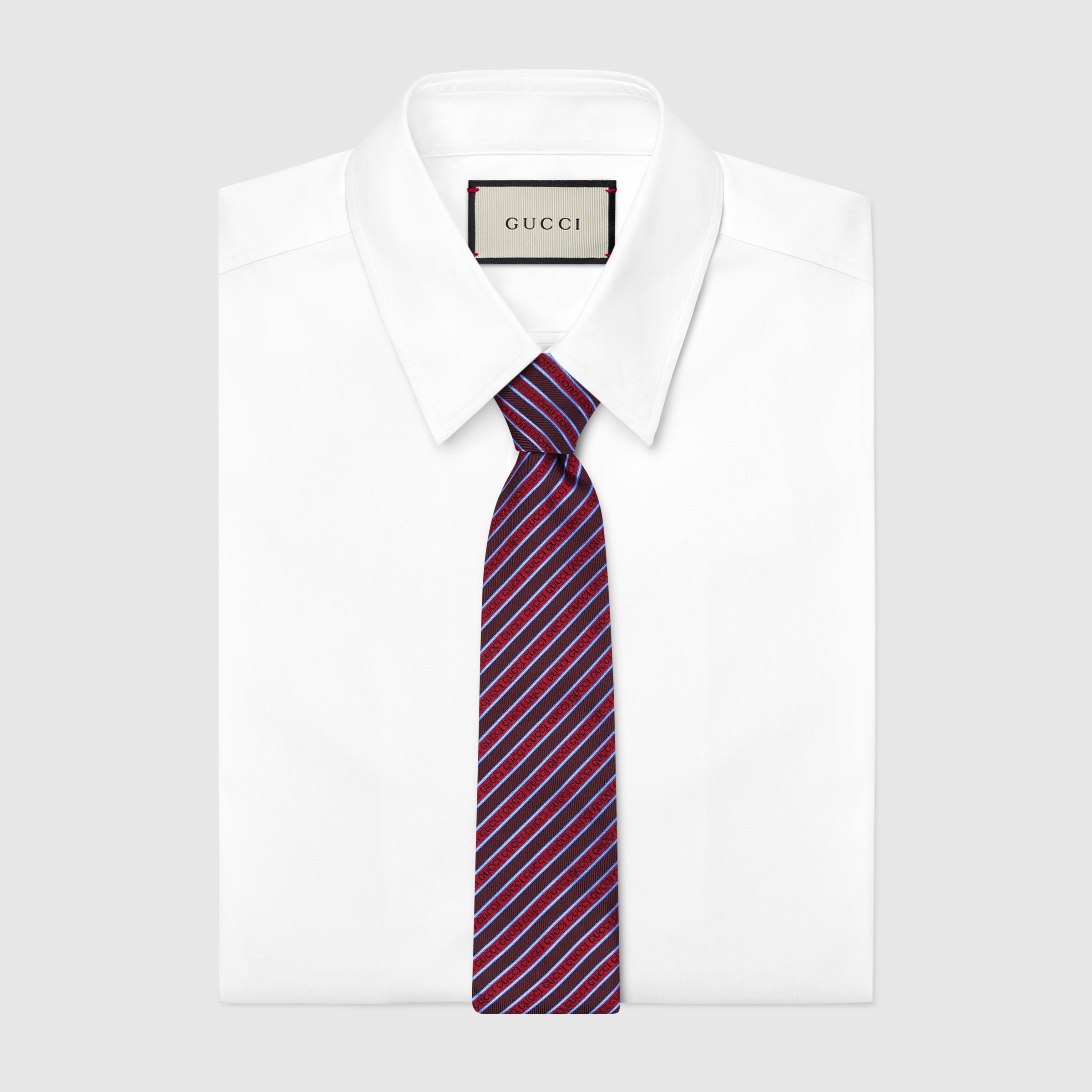 Striped silk jacquard tie - 2