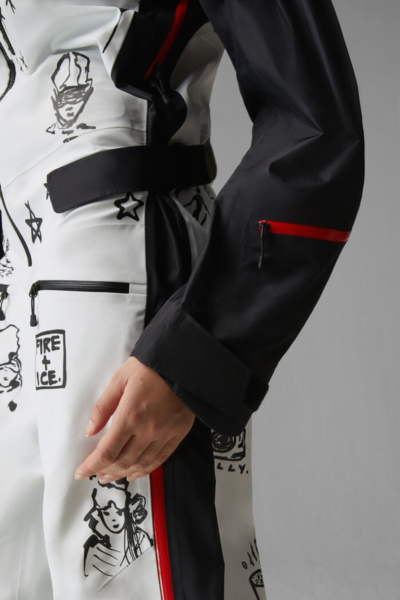 Fioma Ski overalls in Black/White 5