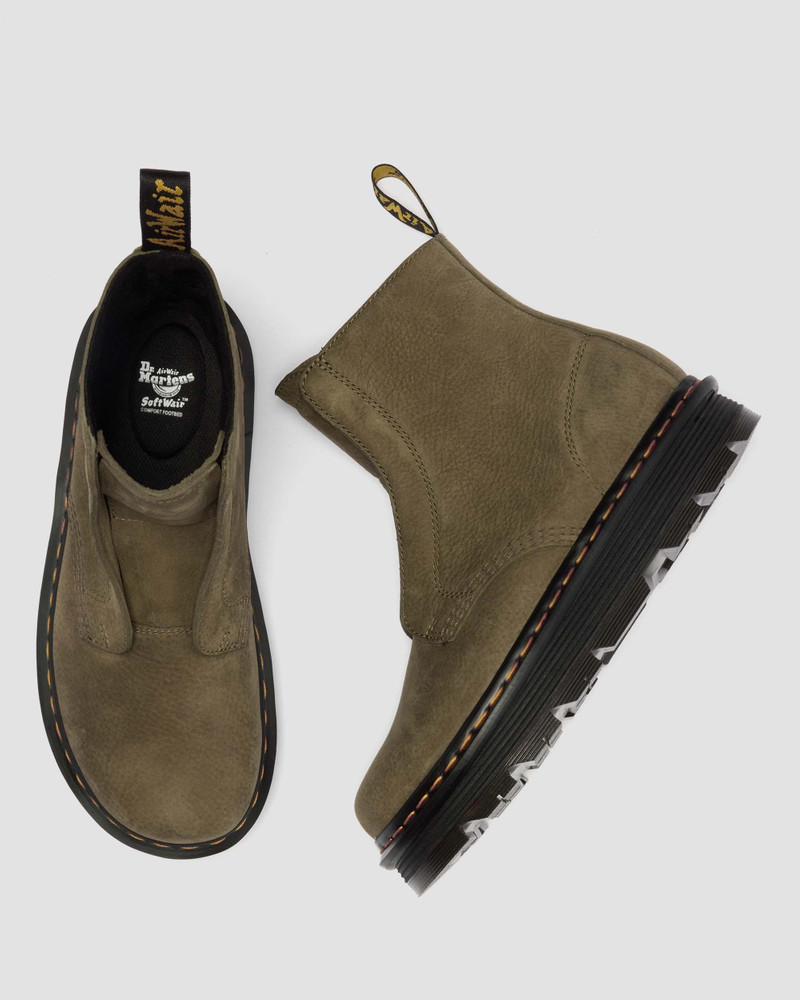 Dr. Martens ZEBZAG LACELESS Slip On Nubuck Boots outlook
