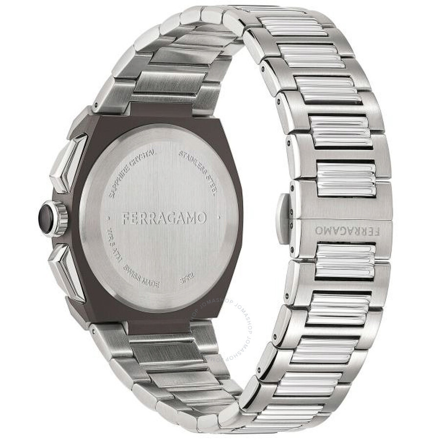 Ferragamo Edge Chronograph Quartz Black Dial Men's Watch SFK200223 - 3