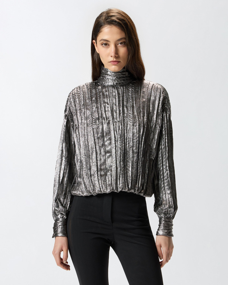 LAMINATED-EFFECT BLOUSE 3