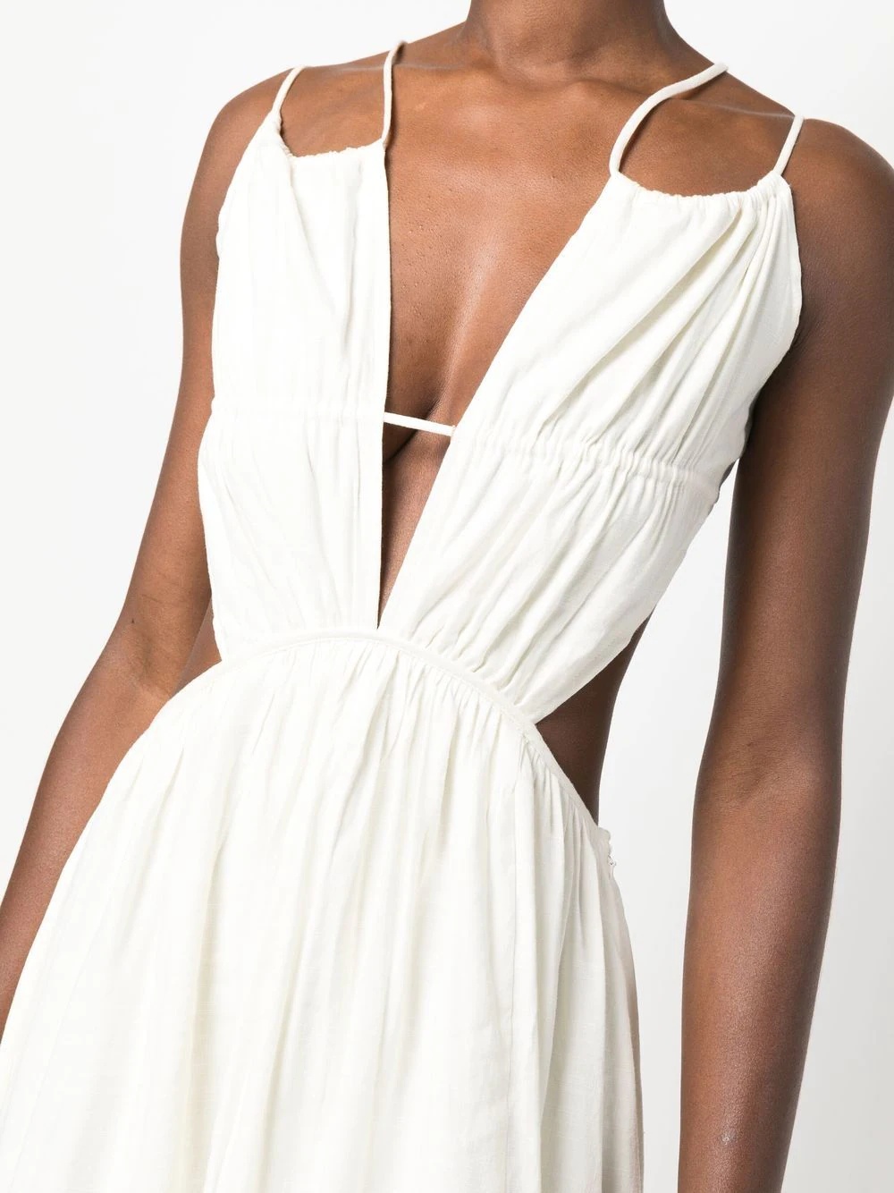 open-back midi dress - 5