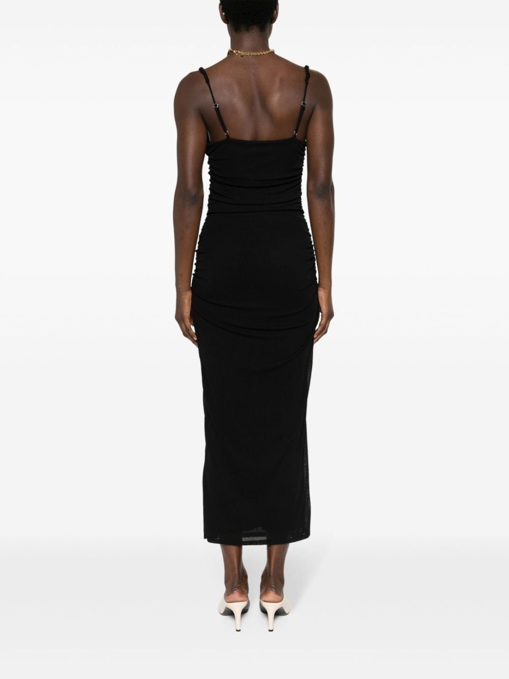 Alexa ruched midi dres - 4