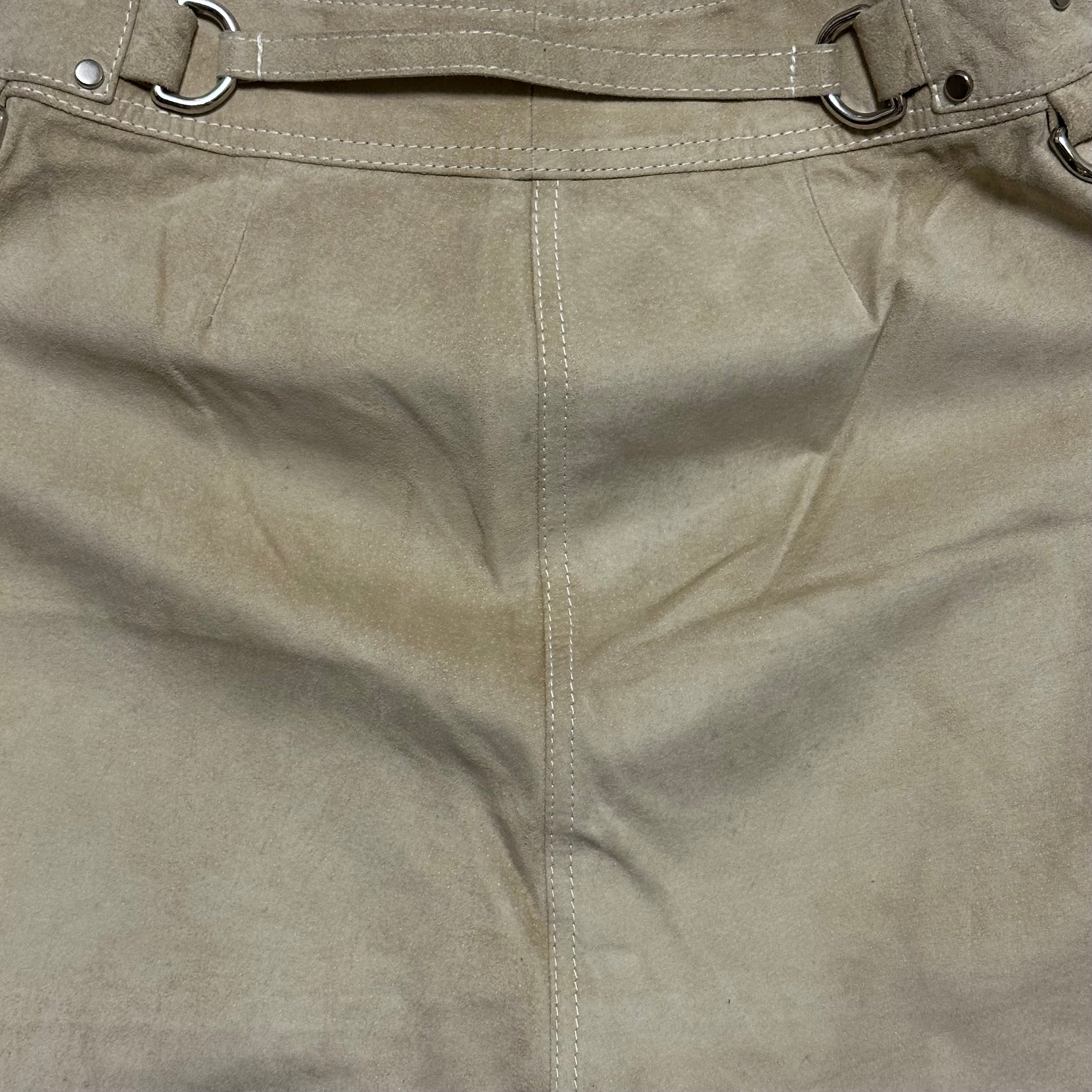 DOLCE&GABBANA Suede Leather Mini Skirt - 5