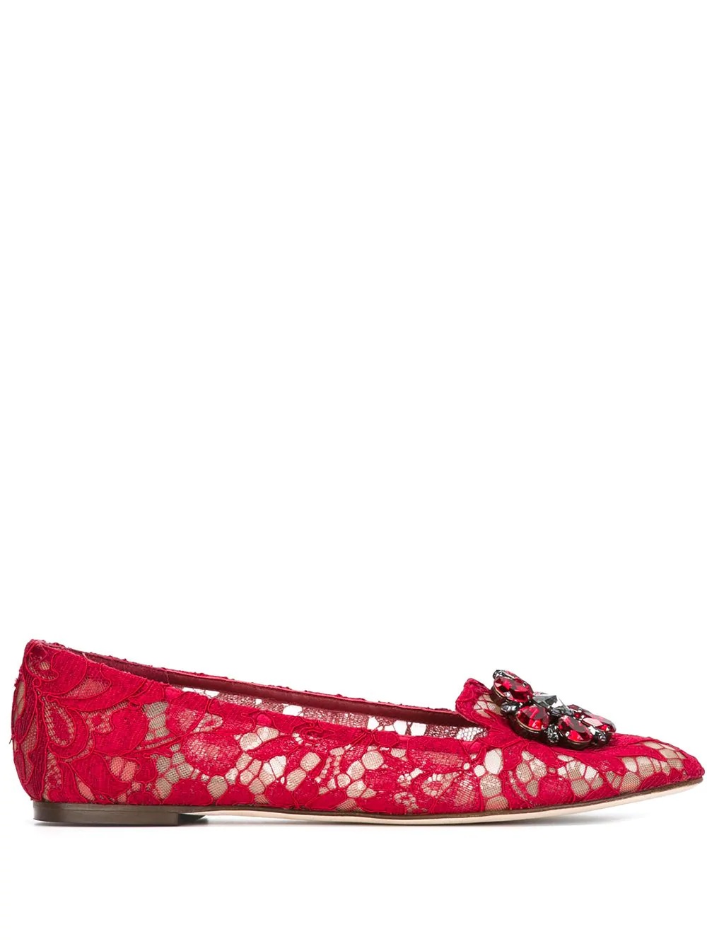 Vally Taormina lace ballerina shoes - 1