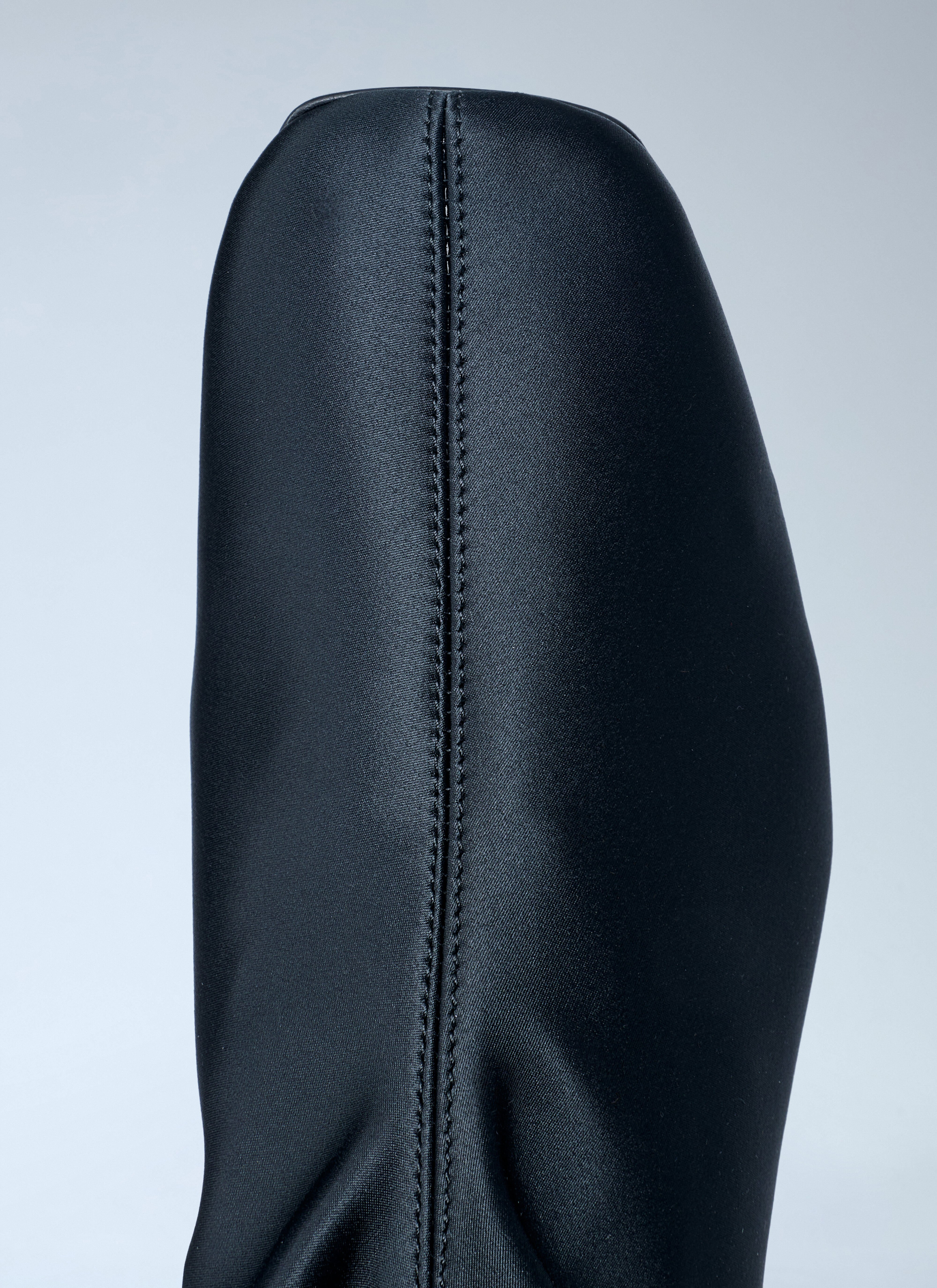 Satin Knee-High Boots - 6