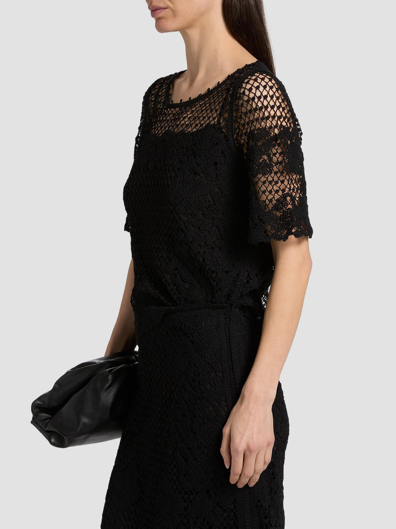 Women's Magnolia Crochet Blouse - Black 4