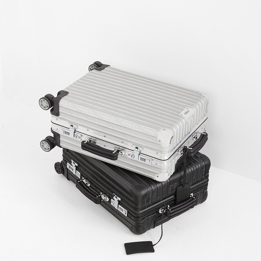 Aluminum trolley case with leather details - 6