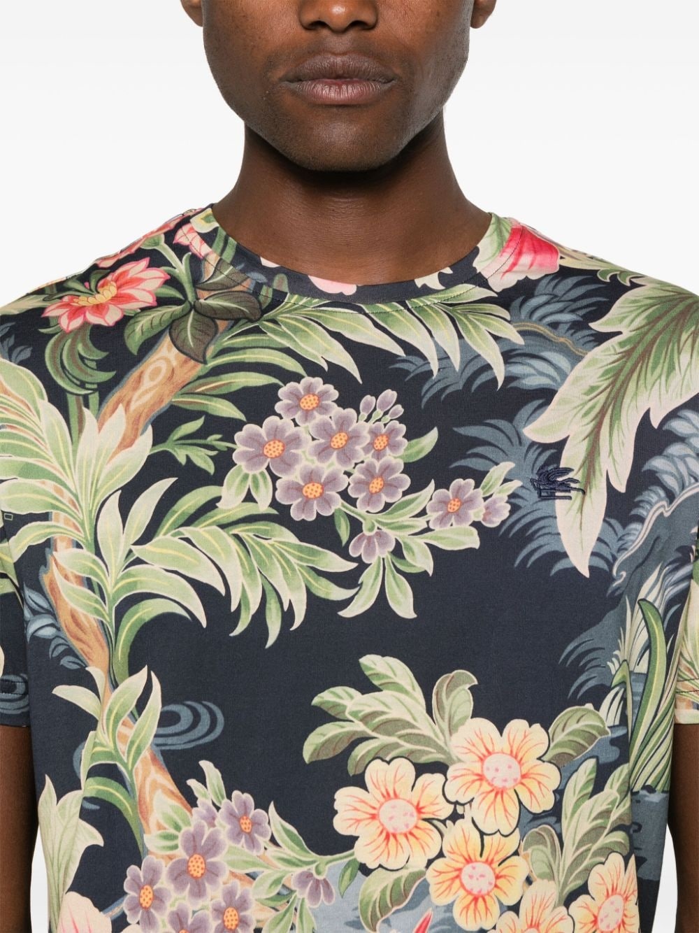 floral-print lyocell T-shirt - 5