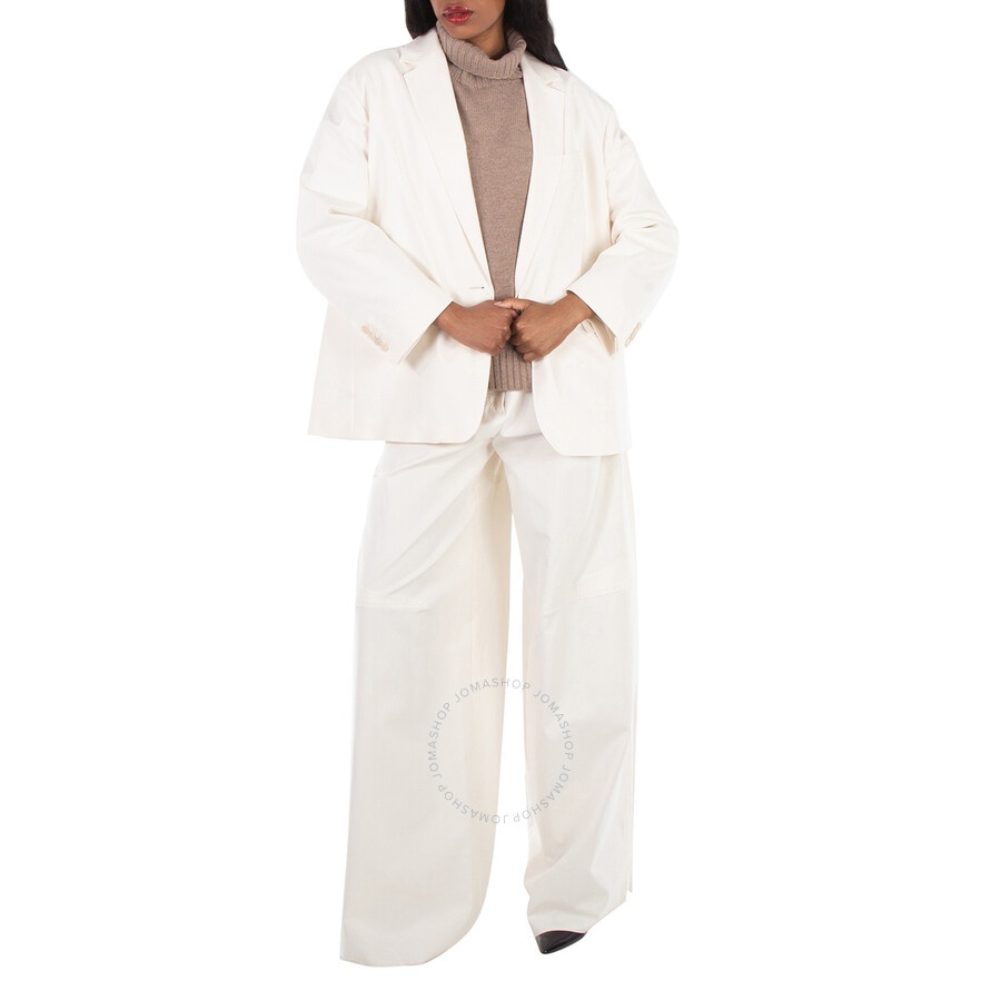 Max Mara Monica Cotton Canvas Oversize Blazer - 3