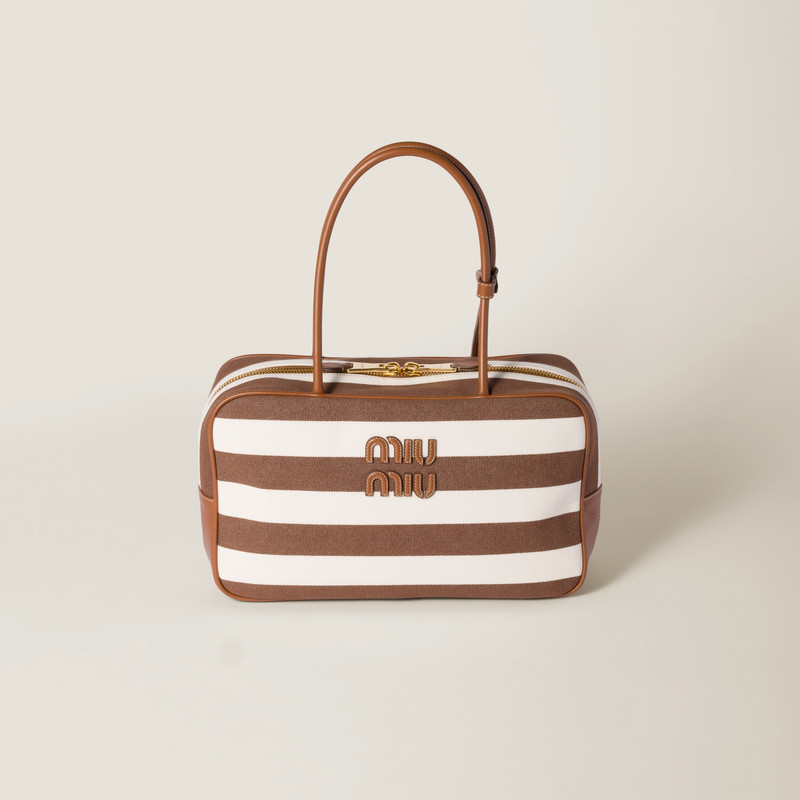 Beau canvas and leather bag 1