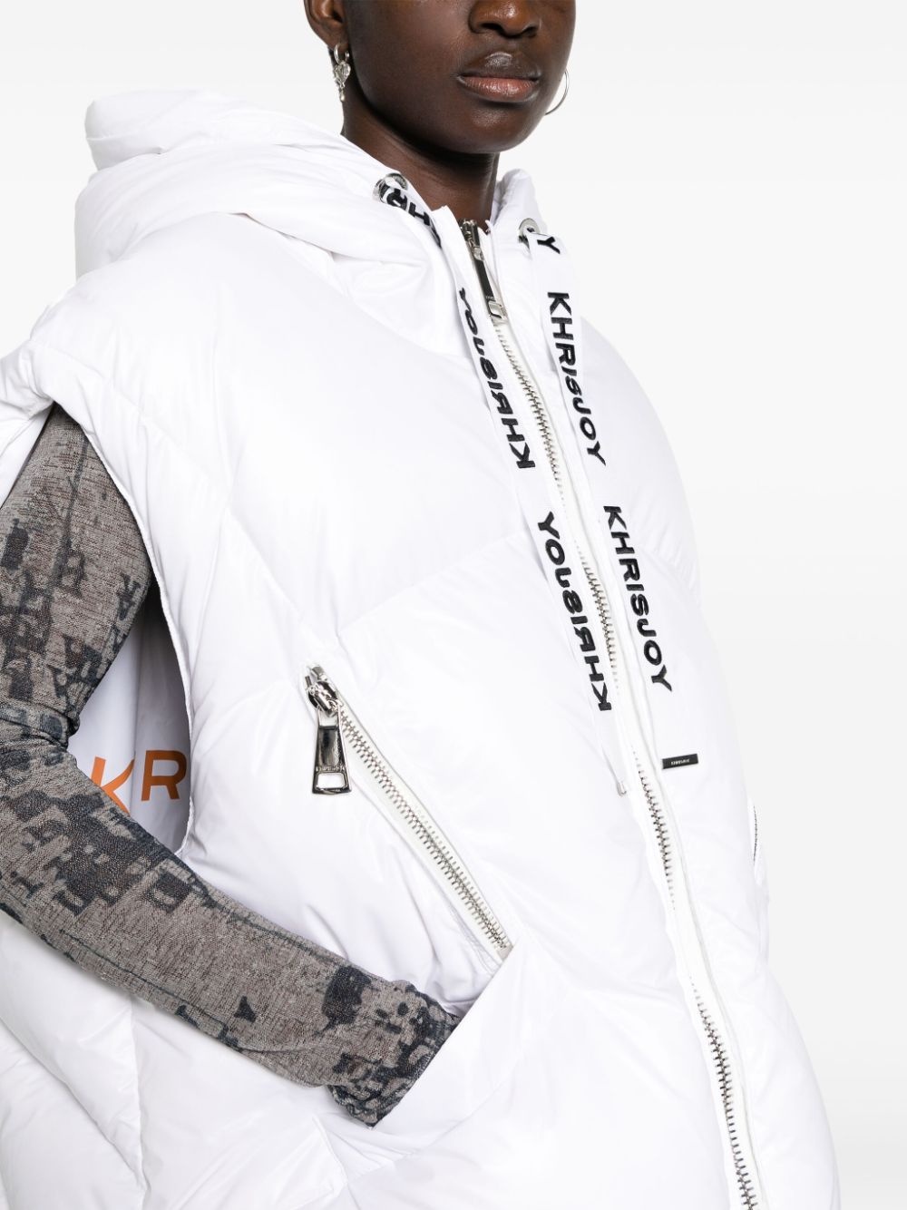 Puff quilted hooded gilet - 10